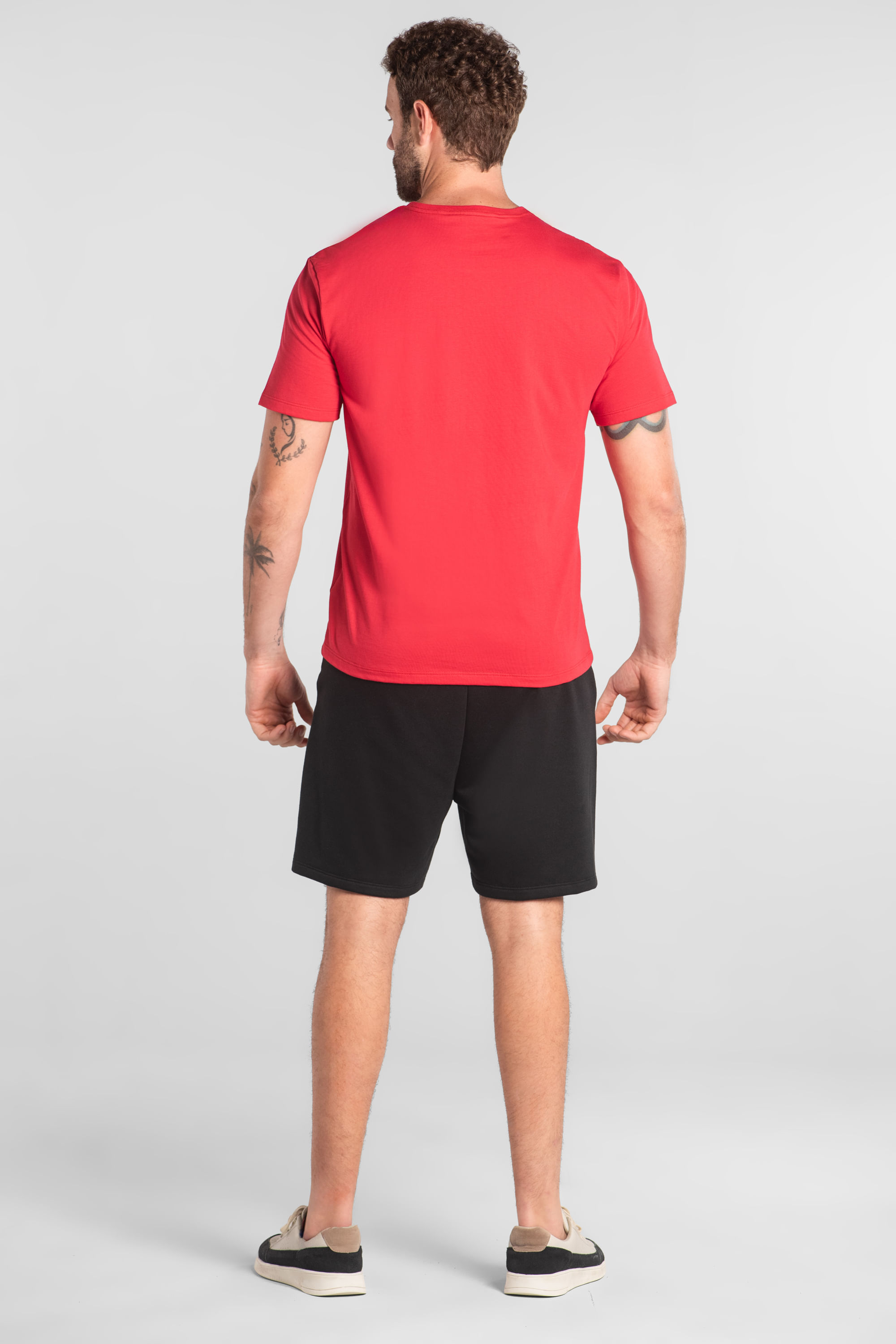 Camiseta Masculina em Meia Malha (Vermelho) Just Basic - Imagem 8